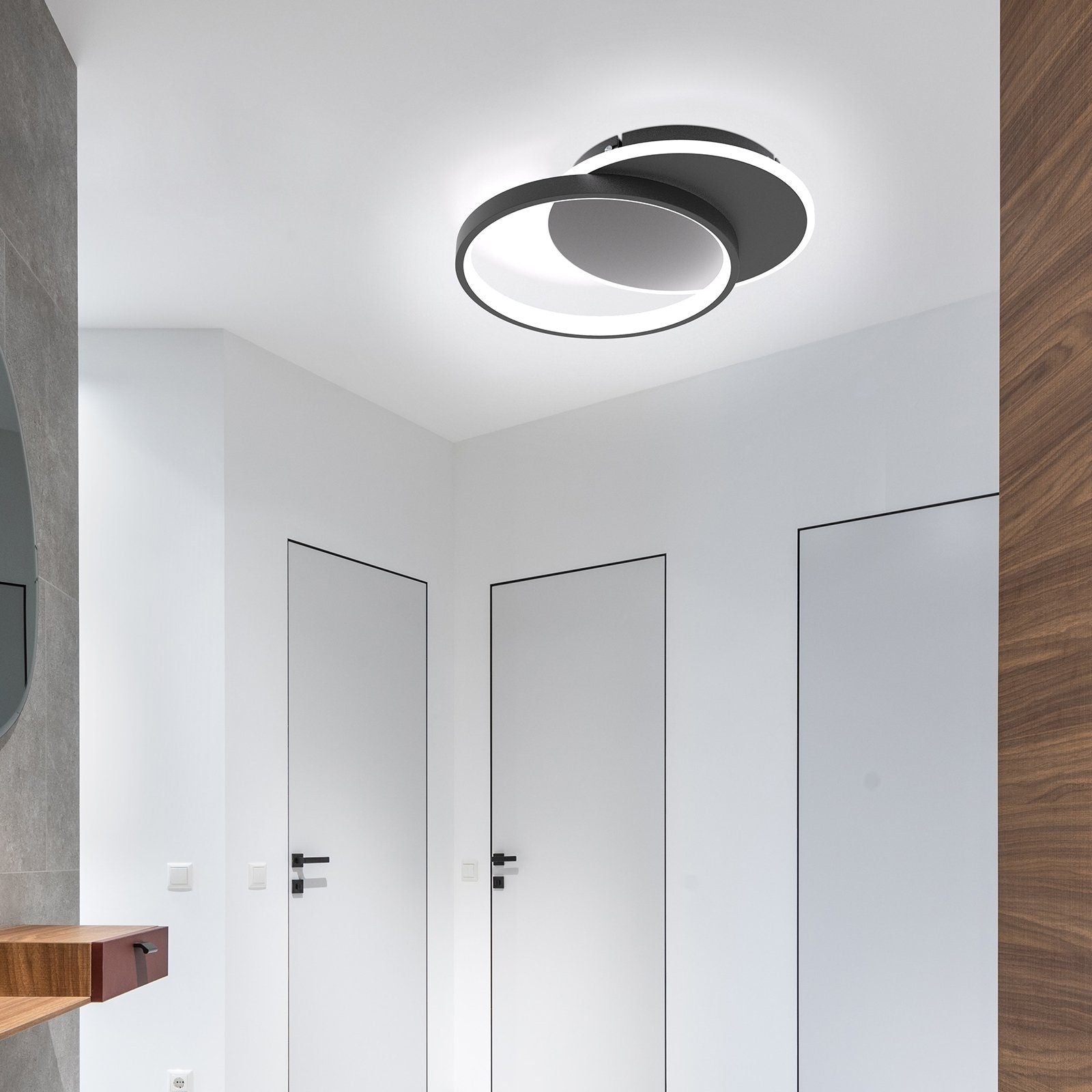 ZMH Lampada da soffitto a LED dimmerabile con telecomando per corridoio