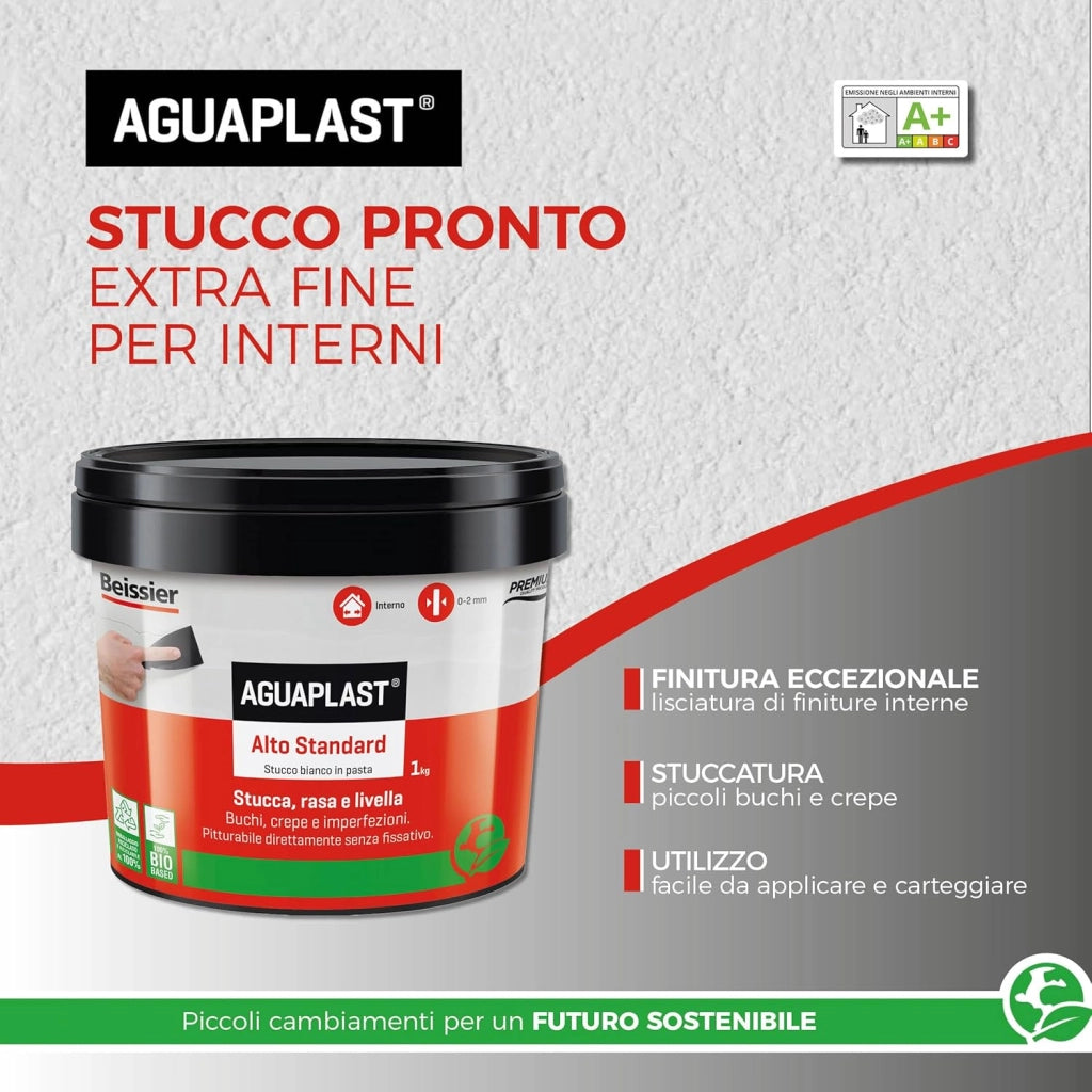 Aguaplast alto standard pasta stucco pronto per interni 1 kg