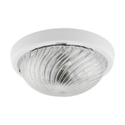 Plafoniera esterna tonda Ø25cm bianca E27 IP44 Struhm WIR