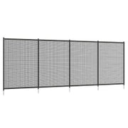 Recinzione Barriera di Sicurezza per Piscina a Rete, Set di 4 Pannelli, 365L x 126H cm, Nero