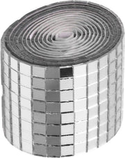 Decorazione per Parete in Vetro Fibra - Sticker di Specchio Decorativo - Sticker Quadrato per Parete - Decorazione per Casa con Effetto Specchio - (ARGENTO) - 1600 Pezzi - Contenuto Richiesto