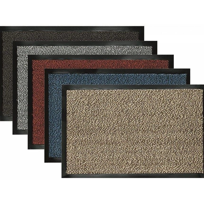 GIACOMINI and GAMBAROVA VELCOC_TANEV6090 Nevada Tappeto Asciugapassi Rettangolare Polipropilene Fondo Vinile Antiscivolo 60x90 cm colori Assortiti