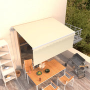 Tenda Sole Retrattile Automatica con Parasole 3,5x2,5 m Crema 3069287