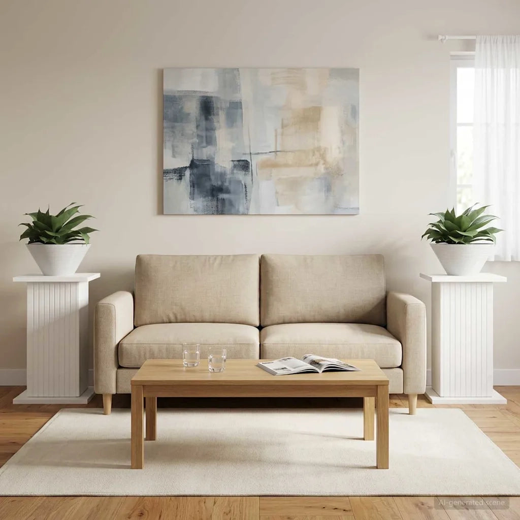 Supporto per piante | Sostegno per piante 2 pz Bianco 30,5 x 30 x 43 cm