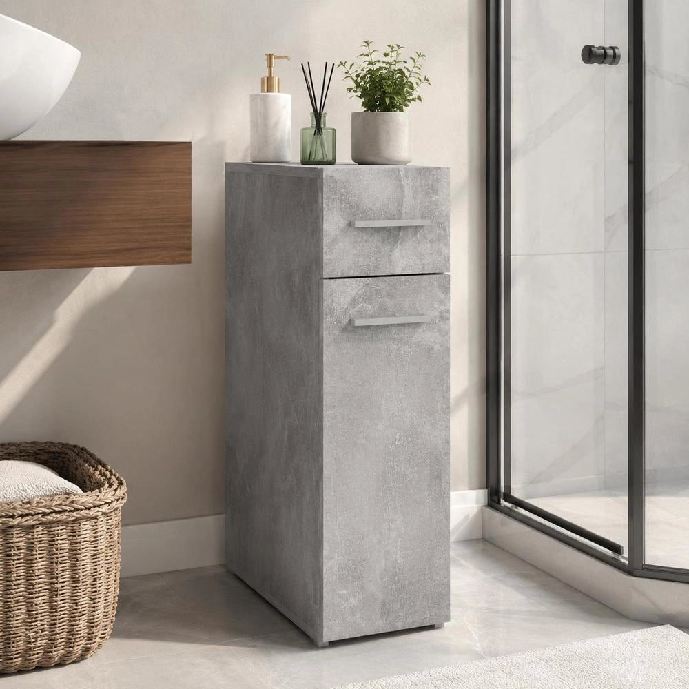 Apothecary Cabinet, Concrete Grey, 20x45.5x60 Cm, Wood-based Material