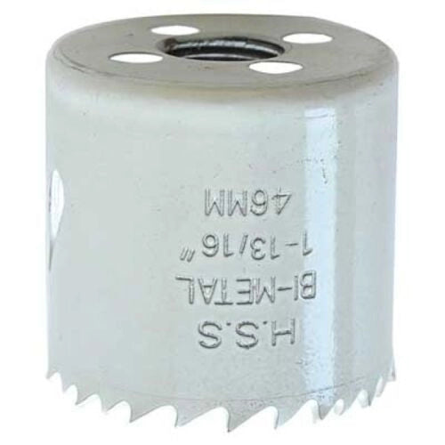 ECEF 57140 Sega a Tazza Bimetallica HSS 140 mm Altezza Utile 30 mm Spessore Forabile 3 mm Lamierino 30 mm Plastica e Truciolato colore Nero