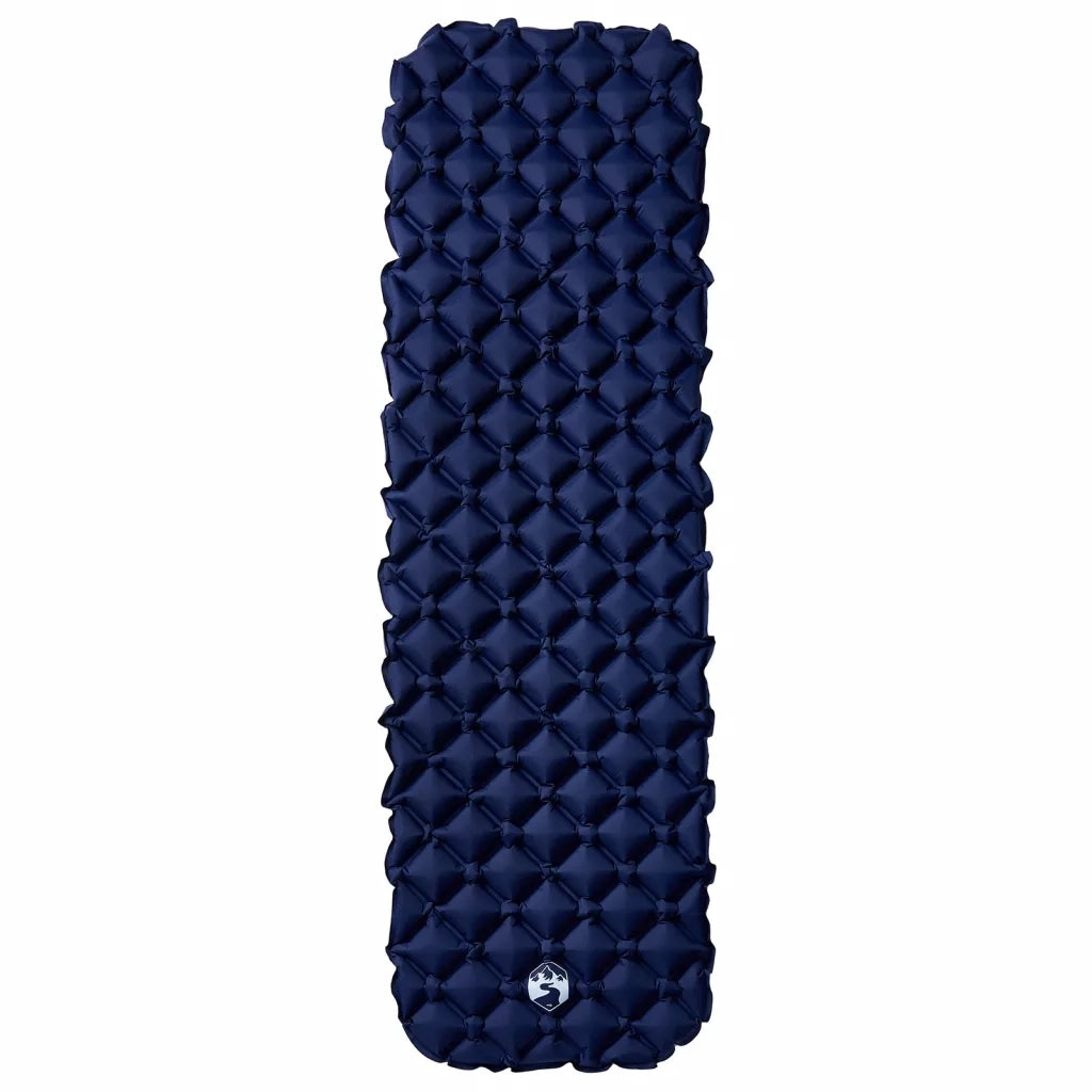 Materasso Campeggio Gonfiabile 1 Persona Blu Marino 190x58x6 cm CFW8475925
