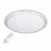 Plafoniera LED 60W Ø50cm Dimmerabile con Telecomando Luce selezionabile Calda, Fredda, Naturale 4800lm Effetto Cielo Stellato