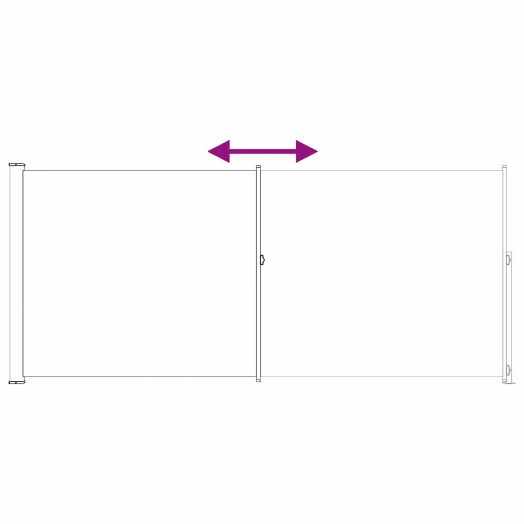 Tenda laterale retrattile 100% poliestere ferro acciaio 42035344