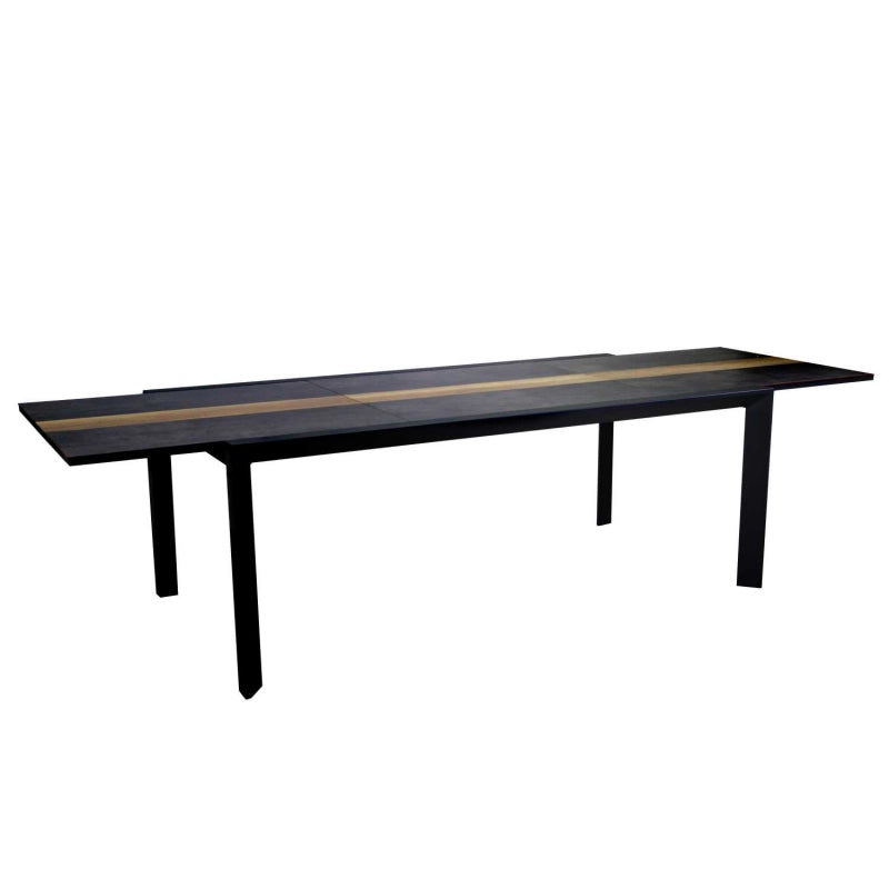 Tavolo alluminio allungabile Riverside antracite hpl cm 200/300,5x104h76
