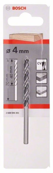 2608596301 - Punte elicoidali per legno , 43 x 75 mm, d 4 mm , X LEGNO