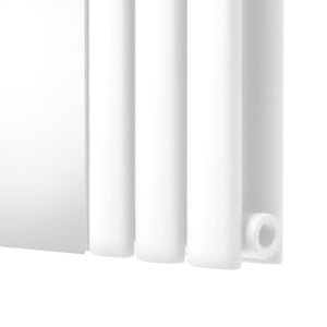 Radiatore Pannelli Ovali a specchio - 1800 mm x 500 mm - Bianco