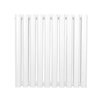 Radiatore a colonna ovale - 600 mm x 600 mm - Bianco