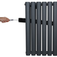 Radiatore a colonna ovale - 600 mm x 780mm - Grigio Antracite