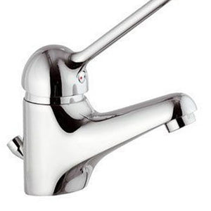 Miscelatore monocomando lavabo con leva clinica.