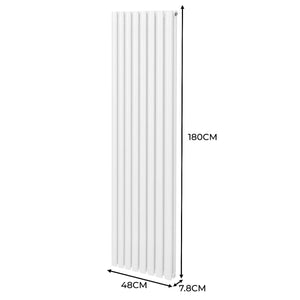 Radiatore a colonna ovale Bianco 1800mm x 480mm