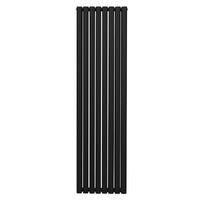 Radiatore a colonna Ovale Nero 1800mm x 480mm