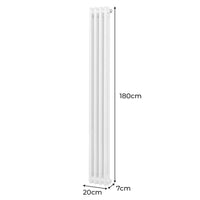 Termosifone Radiatore a 2 colonne per riscaldamento centralizzato verticale Bianco 180x20cm