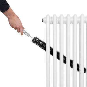 Termosifone Radiatore a 2 colonne per riscaldamento centralizzato verticale Bianco 180x20cm