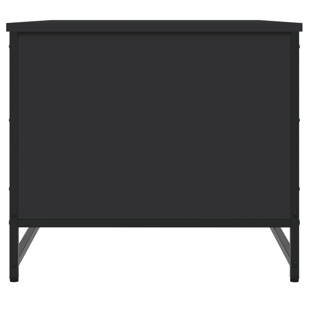 Tavolino da Salotto Nero 85,5x51x45 cm in Legno Multistrato 835339