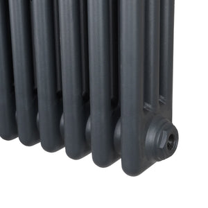 Termosifone Radiatore a 3 colonne per riscaldamento centralizzato Grigio Antracite 30 x 83cm