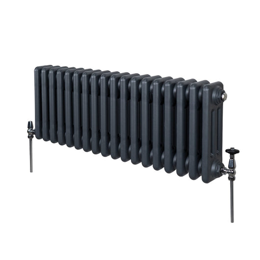 Termosifone Radiatore a 3 colonne per riscaldamento centralizzato Grigio Antracite 30 x 83cm