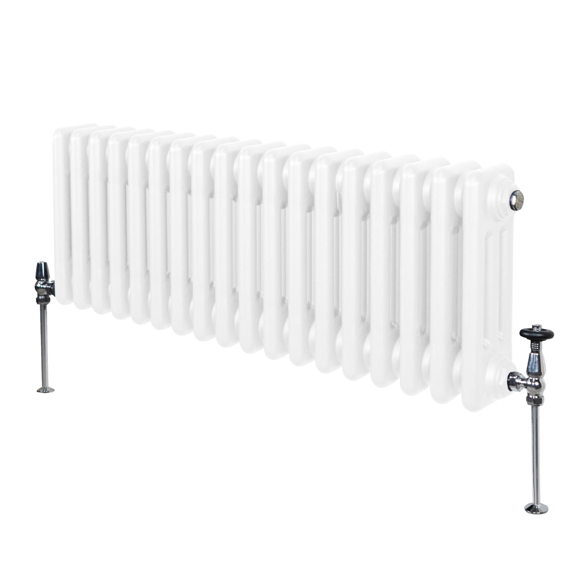 Termosifone Radiatore a 3 colonne per riscaldamento centralizzato Bianco 30 x 83cm