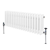 Termosifone Radiatore a 3 colonne per riscaldamento centralizzato Bianco 30 x 83cm