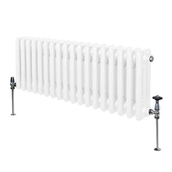 Termosifone Radiatore a 3 colonne per riscaldamento centralizzato Bianco 30 x 83cm