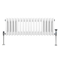Termosifone Radiatore a 3 colonne per riscaldamento centralizzato Bianco 30 x 83cm