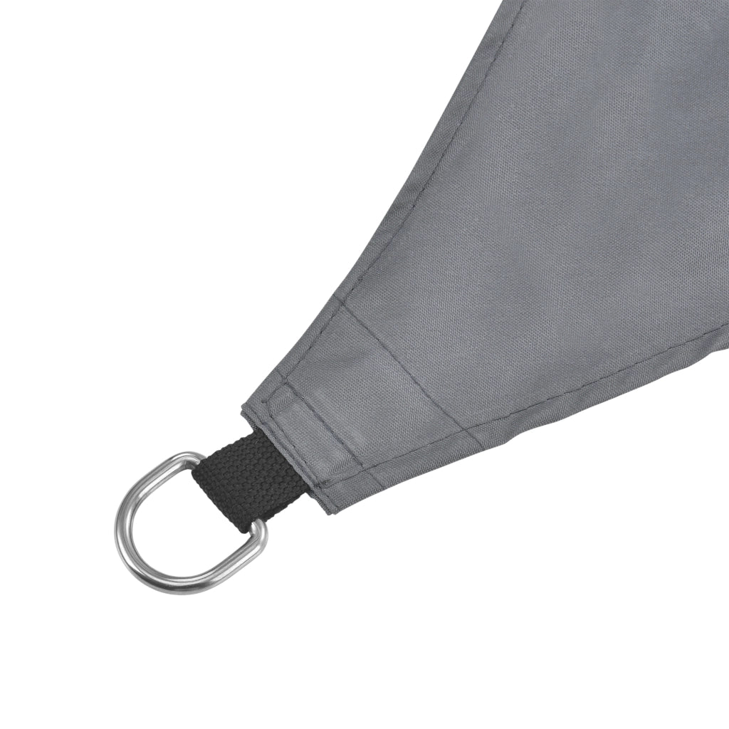 [en.casa] Tenda a Vela Parasole Oscurante Protezione Raggi UV e Vento Impermeabile Triangolare 5m x 5m x 5m Grigio Scuro
