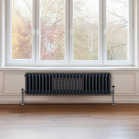 Termosifone Radiatore a 3 colonne per riscaldamento centralizzato Grigio Antracite 30 x 119cm