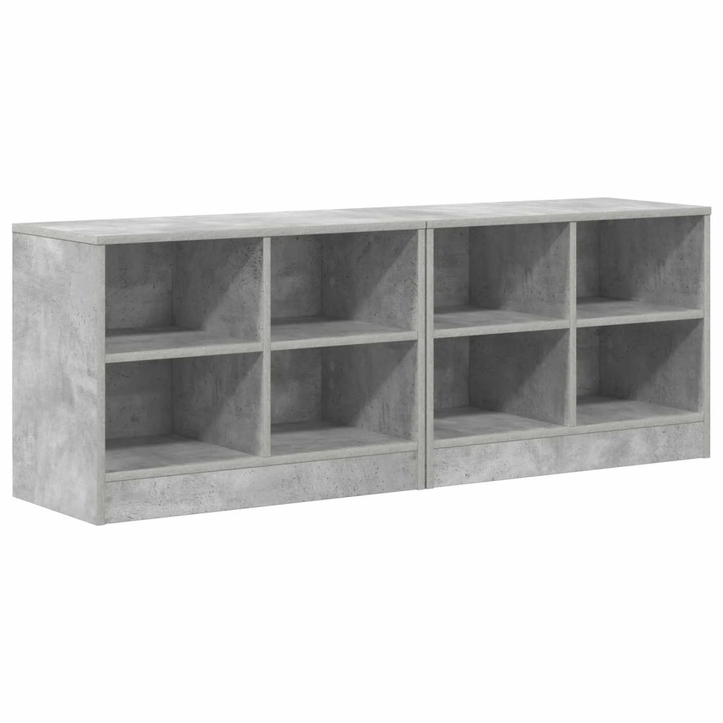 Armadietto per letto 2 pz Grigio Cemento 66 x 33 x 48 cm CFW4840763