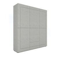 Credenza Alta 5 Ante e 3 Cassetti 150x35x165 cm Elios Cashmere