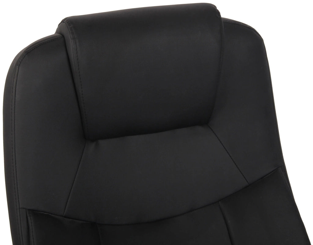 Sedia da ufficio BIG Apoll in similpelle nero