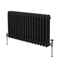 Termosifone Radiatore a 3 colonne per riscaldamento centralizzato Nero 60x83cm