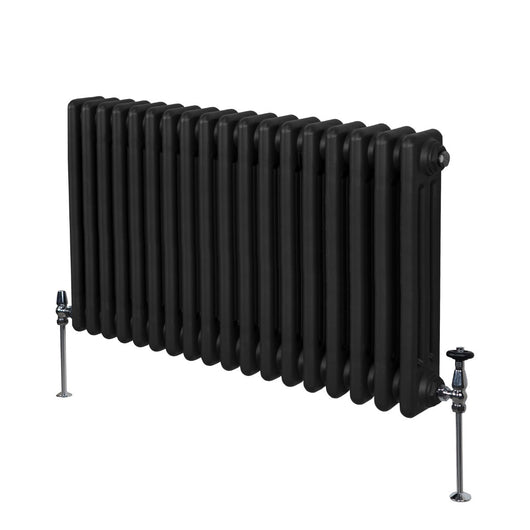Termosifone Radiatore a 3 colonne per riscaldamento centralizzato Nero 60x83cm