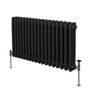 Termosifone Radiatore a 3 colonne per riscaldamento centralizzato Nero 60x83cm