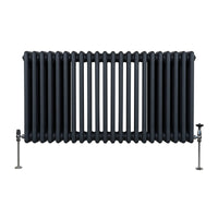 Termosifone Radiatore a 3 colonne per riscaldamento centralizzato Grigio Antracite 60 x 101cm