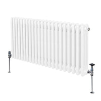 Termosifone Radiatore a 3 colonne per riscaldamento centralizzato Bianco 60 x 101cm