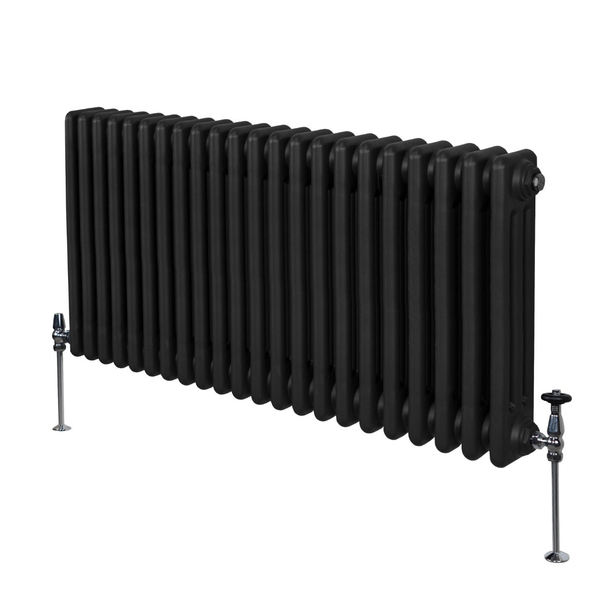 Termosifone Radiatore a 3 colonne per riscaldamento centralizzato Nero 60 x 101cm