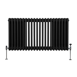 Termosifone Radiatore a 3 colonne per riscaldamento centralizzato Nero 60 x 101cm