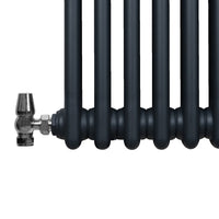 Termosifone Radiatore a 3 colonne per riscaldamento centralizzato Grigio Antracite 60 x 119cm