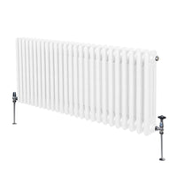 Termosifone Radiatore a 3 colonne per riscaldamento centralizzato Bianco 60 x 119cm