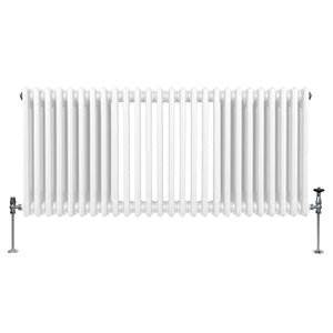 Termosifone Radiatore a 3 colonne per riscaldamento centralizzato Bianco 60 x 119cm