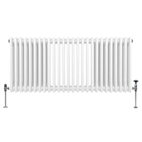 Termosifone Radiatore a 3 colonne per riscaldamento centralizzato Bianco 60 x 119cm