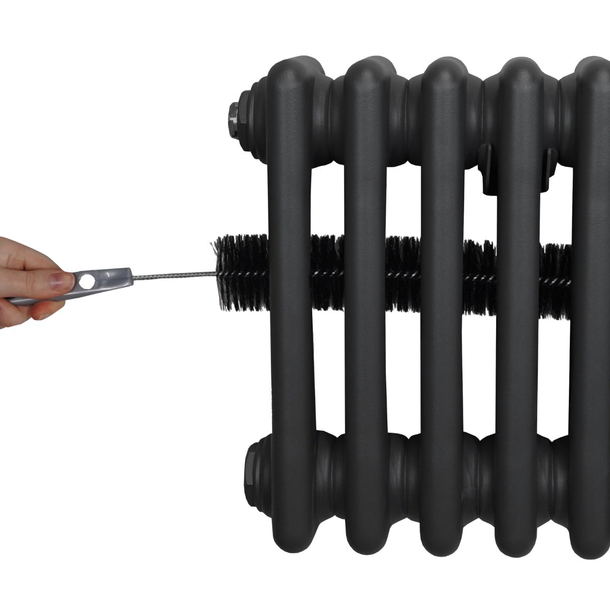 Termosifone Radiatore a 3 colonne per riscaldamento centralizzato verticale Grigio antracite 180x20cm