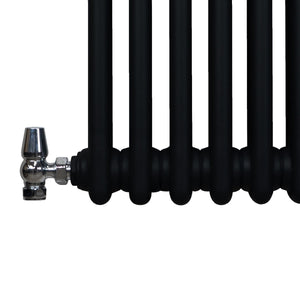 Termosifone Radiatore a 3 colonne per riscaldamento centralizzato verticale Nero 180x29cm
