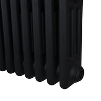 Termosifone Radiatore a 3 colonne per riscaldamento centralizzato verticale Nero 180x29cm