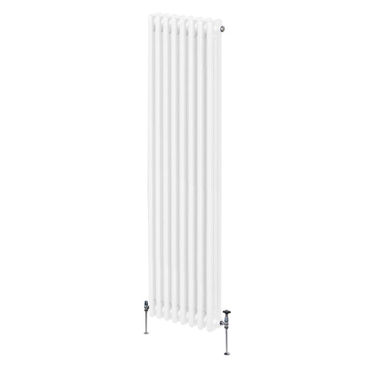 Termosifone Radiatore a 3 colonne per riscaldamento centralizzato verticale Bianco 180x38cm